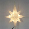 Celebrations Plastic LED Star Tree Topper White