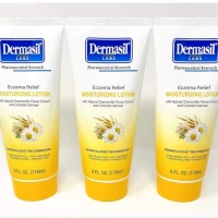 Eczema Relief Moisturizing Lotion (3-Pack) Natural Chamomilla Flower Extract & Colloidal Oatmeal
