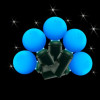 Kellogg Plastics 0.75 in. Holiday Christmas Indoor Outdoor LED- Blue - Frosted Ball