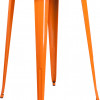 Flash Furniture 30 in. Round Orange Metal Indoor & Outdoor Bar Height Table