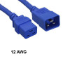 UNC Group PWCD-C19C20-20A-03F-RED POWER CORD C19 - C20, 12AWG, 20AMP, 250V, HEAVY DUTY SJT JACKET, RED, 3FT, C19 -