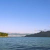 Panoramic Images Islands in an ocean North Island Silhouette Island Seychelles Poster Print by Panoramic Images - 36 x 12