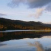 Panoramic Images Reflection of mountains and clouds on water Glen Lednock Perthshire Scotland Poster Print by Panoramic Images - 36 x 12