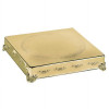 Jiallo 18 in. Square Cake Plateau Gold Finish