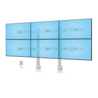 Startech 6-MONITOR-ARM-A SIX-MONITOR DESK MOUNT CROSSBAR MAX 32IN SCREENS/17.6LB EACH/VESA