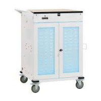 EATON TRIPP LITE SERIES MASTER-POWE CSC36VACUVC UV MOBILE CHARGING CART 36-PORT LAPTOPS/CHROMEBOOKS WOOD TOP WHITE
