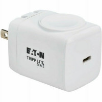 EATON TRIPP LITE SERIES CONNECTIVIT U280MS-2N1-WH2 1-PORT USB WALL/TRAVEL CHARGER USB-C 30W 3W APPLE WATCH CHARGING
