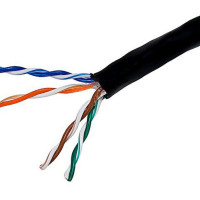 Monoprice 12756 MONOPRICE CAT5E ETHERNET BULK CABLE - SOLID_ 350MHZ_ UTP_ CMR_ RISER RATED_ PURE