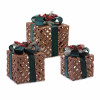 LED Woven Packages with Bow Arrangement (Set of 3)