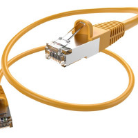 UNC Group PC6-01F-YLW-SH-S UNC CAT6 PATCH CABLE, 01 FT YELLOW WITH SHIELDED AND BOOTED. HIGH-PERFORMANCE CA