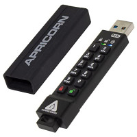 Apricorn ASK3-NX-256GB 256GB 256-BIT AES XTS HARDWARE ENCRYPTED SECURE USB 3.0 MEMORY KEY