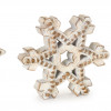 Beaded Wood Design Snowflake Decor (Set of 3)