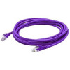 Addon AOT-4FCAT6-VIO ADDON 4FT VIOLET CAT 6 PVC ETHERNET CABLE SNAGLESS EASY CLEAR BOOT TAA RJ-45 M/M