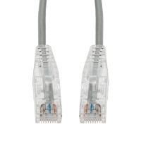 Addon ADD-15FSLCAT6A-GY 15FT GRAY CAT 6A SLIM PVC ETHERNET CABLE SNAGLESS CLEAR-CLAW RJ-45 M/M