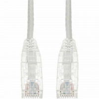 Addon ADD-10FSLCAT6A-WE 10FT WHITE CAT 6A SLIM PVC ETHERNET CABLE SNAGLESS CLEAR-CLAW RJ-45 M/M