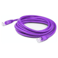 Addon ADD-0-5FCAT6-PE ADDON 6IN PURPLE CAT 6 PVC ETHERNET CABLE SNAGLESS BUBBLE BOOT RJ-45 M/M