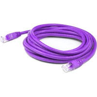 Addon ADD-3FCAT6S-PE ADDON 3FT PURPLE CAT 6 SHIELDED PVC ETHERNET CABLE SNAGLESS EASY CLEAR BOOT RJ-4
