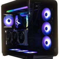 MSI Vision Elite ZS 9NVZ-1481US (Tower) Gaming Desktop, AMD Ryzen R9-9950X3D, RTX 5090, 64GB(32GB x 2) DDR5 6000 RGB Memory, 2TB M.2 NVMe, 1300W USB Type-C, VR-Ready, Windows 11 Pro highend (MAESTRO 700L - Vertical)