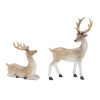 Mini Glittered Holiday Deer Figurine (Set of 6)