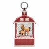 LED Horse Barn Snow Globe 11"H