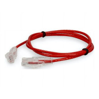 Addon ADD-6FSLCAT6-RD 6FT RED CAT 6 SLIM PVC ETHERNET CABLE SNAGLESS CLEAR-CLAW RJ-45 M/M