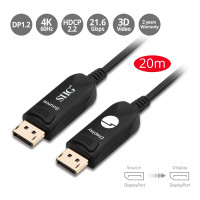 Siig CB-DP2311-S1 SIIG ACTIVE FIBER OPTIC CABLE - 20 PIN DISPLAYPORT LEFT CONNECTOR - MALE LEFT GE