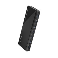 TP Link UH720 7 PORTS USB 3.0 HUB WITH 2 POWER CHARGE PORTS (2.4A MAX), DESKTOP, A 12V/4A POWE