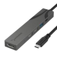 Sabrent HB-SHPU USB-C HUB. 90W PD. 4K 60HZ 3 USB A PORTS. HDMI