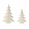 Porcelain Shimmer Pine Tree (Set of 2)