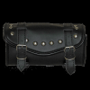 Vance Leather Hard Shell 2 Strap Studded Tool Bag with VShaped Flap