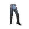 Basic economy Leather Chaps with Braid Trim