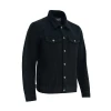 [Closeout] Men's Black Heavy Duty Denim Button Front Jacket