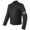 Premium Cowhide Leather 'Street' Cruiser Scooter Jacket with Conceal Carry