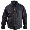 [Closeout] Men's Black Heavy Duty Denim Button Front Jacket