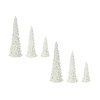 Off-White Tabletop Holiday Tree (Set of 6)