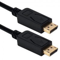 Qvs DP16-10 10FT DISPLAYPORT 2.0 ULTRAHD 16K BLACK CABLE WITH LATCHES