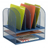 Safco Onyx 2 Horizontal & 6 Upright Sections, Blue - 13 x 13.25 x 11.5 in.