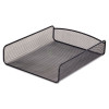 Safco Desk Tray Single Tier Steel Mesh Letter Black