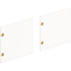 HON 66 in. Mod Laminate Doors Simply White - Set of 2