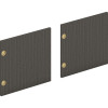 HON 66 in. Mod Laminate Doors Slate Teak - Set of 2