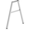 Hon 24 in. Mod Worksurface Angled Leg Support Silver