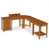 5 Piece Studio Home Office Set - Honey