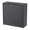 18 x 18 x 7 in. Wall-Mountable Interoffice Mailbox Black