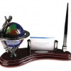 Bluestone Designs Gemstone Globe Pen Stand with Cardholder