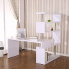 Online Gym Shop Foldable Rotating Corner Desk & Shelf Combo
