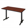 Regency 48 X 24 In. Cain T-Base Training Table - Cherry