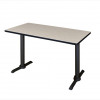 Regency 48 X 24 In. Cain T-Base Training Table - Maple