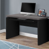 HomeRoots 30.75 in. Black Particle Board, MDF & Laminate Computer Desk with a Grey Top