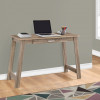 HomeRoots 29.25 in. Dark Taupe Particle Board & Laminate Computer Desk with a Storage Drawer