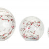 LED Lighted Globe with Berry Branch Accent (Set of 3)